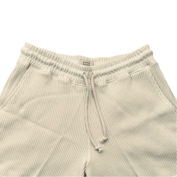 AYR‎ The Waffle Cone Short Seashell Pima Cotton High Rise Elastic Drawstring-S - Picture 2 of 6